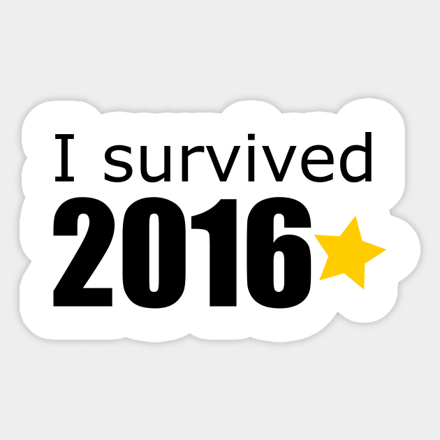 I Survived 2016 Sticker by Dexterra